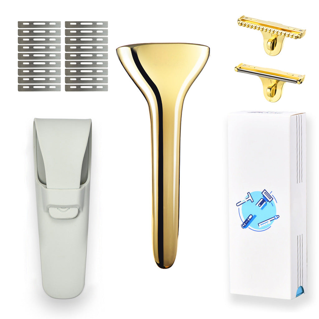 Manual Razor, Old-Fashioned Manual Razor, Zinc Alloy Shaving Razor, Cross-Border Wholesale for Men and Women