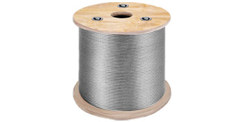 VEVOR 152M / 500Ft Wire Rope 316 Stainless Steel Strong Tension Soft Fishing Lifting Cable 7*7 Clothesline 1.5MM-3.2MM Diameter