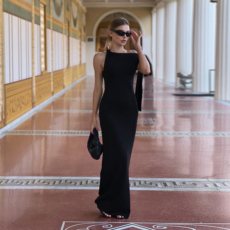 Women's Strap Dress Elegant Sexy Hip Fashion Simple Summer New 2024