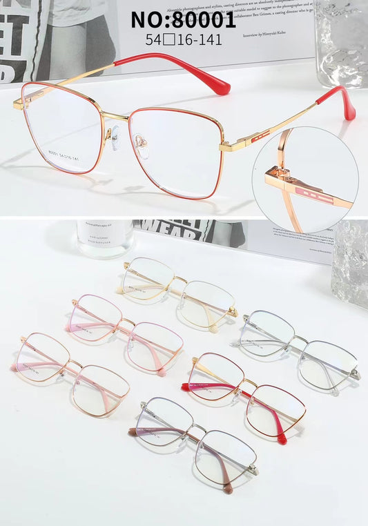 Plain fashion glasses frame alloy full frame anti-blue cross-border fashion Amazon Europe and the United States explosions 80001