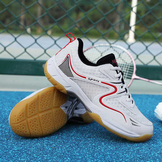 New Badminton Shoes Men's Shoes Breathable Table Tennis Shoes Ultra Light Shock Absorption Non-slip Women's Shoes Competition Training Shoes Tennis Shoes