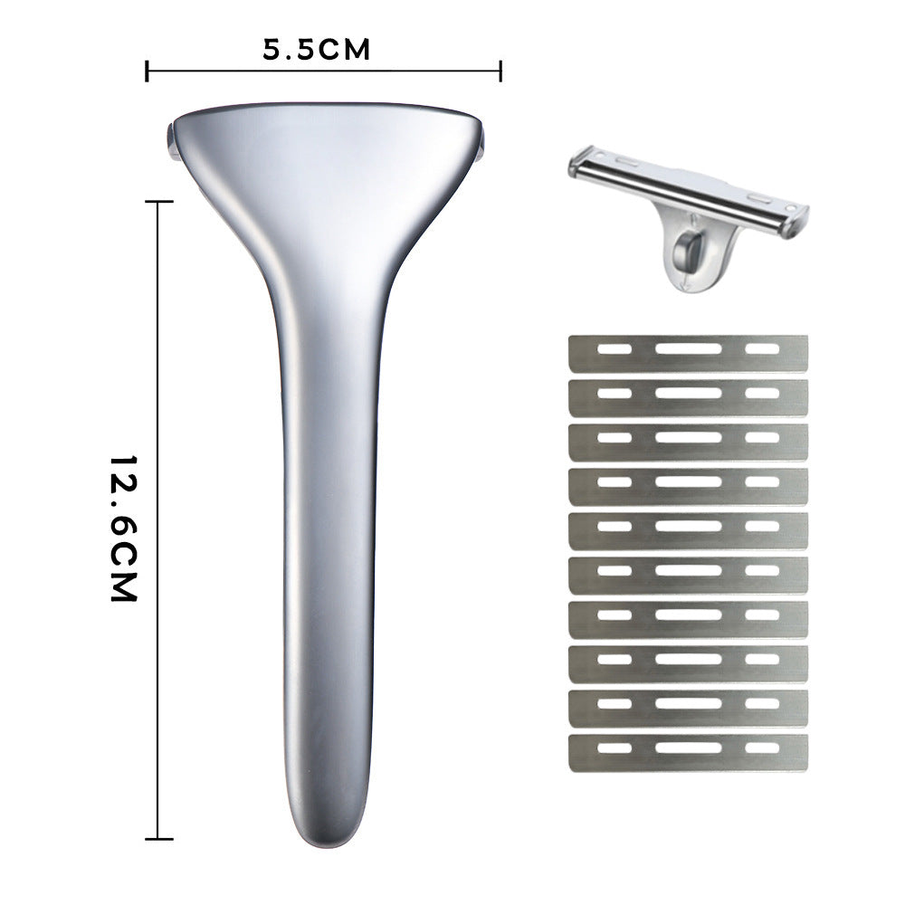 Manual Razor, Old-Fashioned Manual Razor, Zinc Alloy Shaving Razor, Cross-Border Wholesale for Men and Women