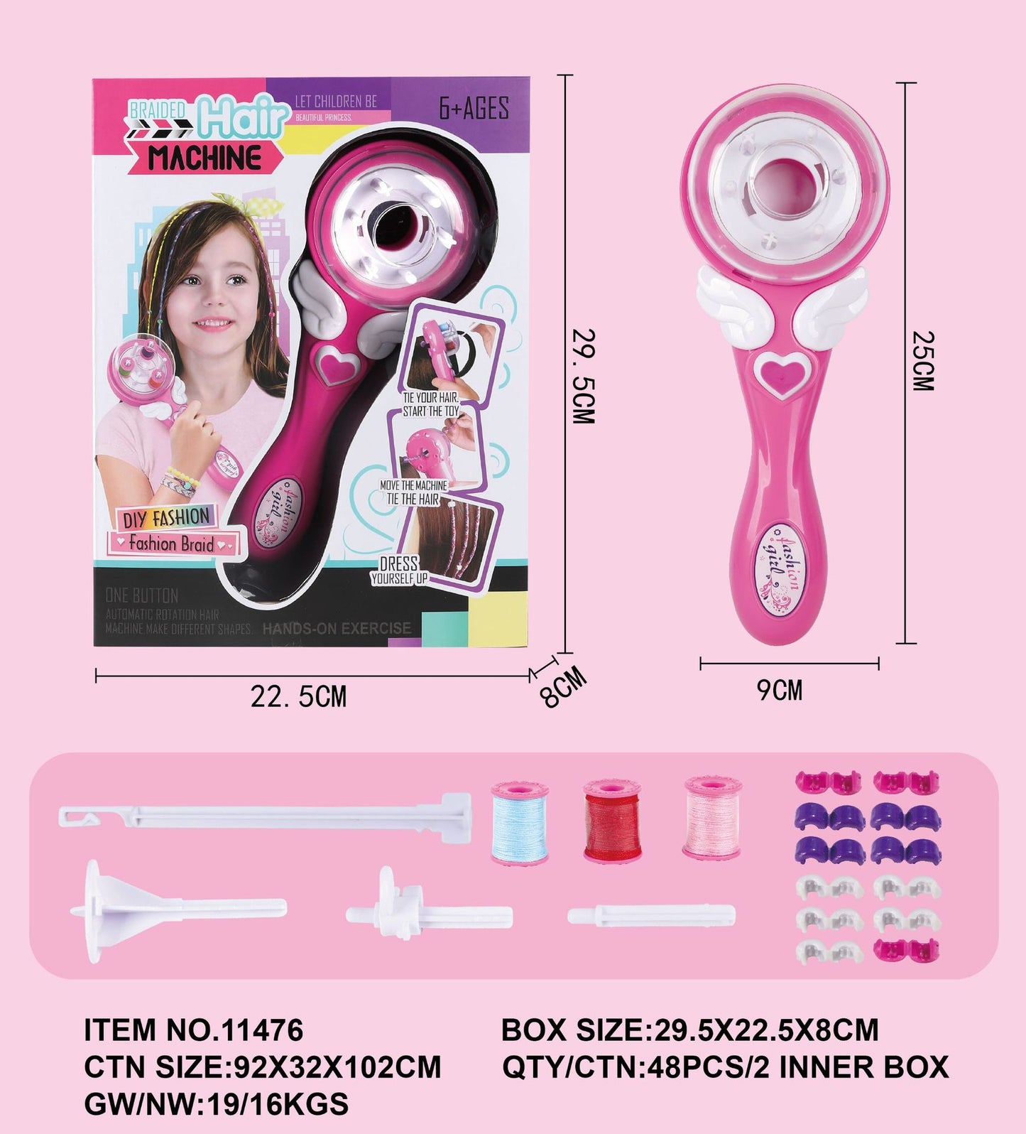 Manufacturers supply girls play house nail drill hair knitting machine toys DIY children's makeup suit gift toys