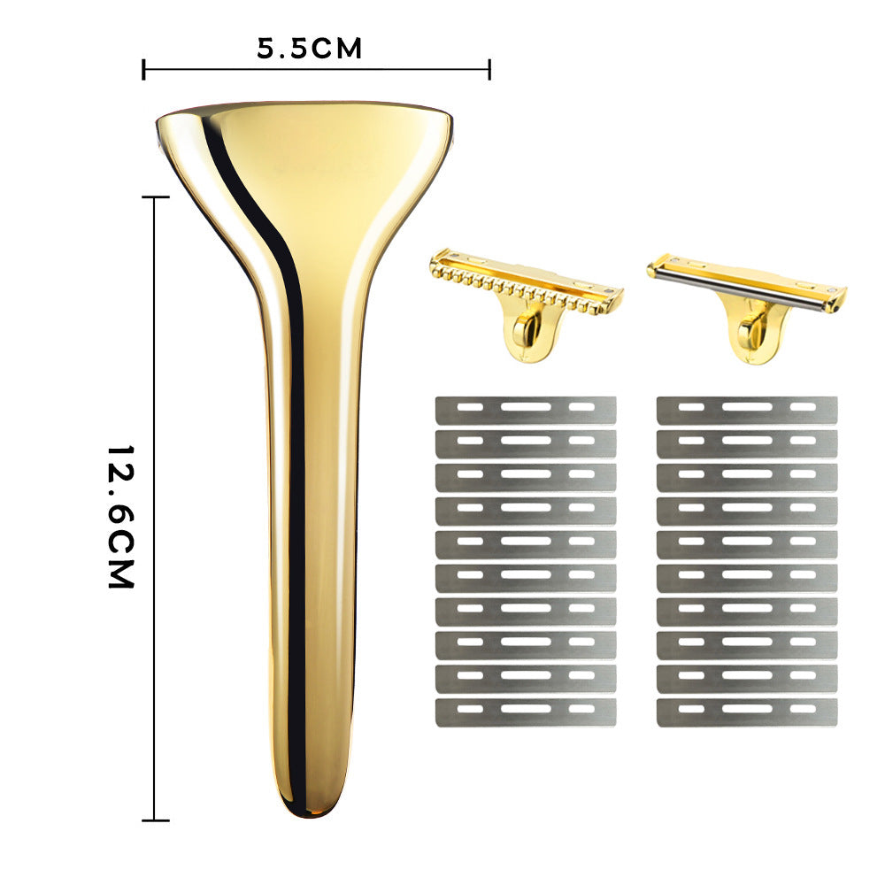 Manual Razor, Old-Fashioned Manual Razor, Zinc Alloy Shaving Razor, Cross-Border Wholesale for Men and Women
