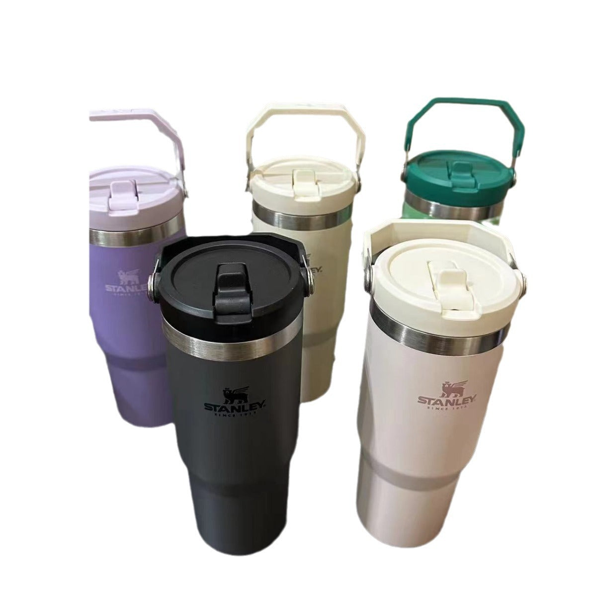 STANLEY STANLEY Thermos Cup 304 Stainless Steel Sealed Straw Cup Portable Outdoor Travel Car Cup