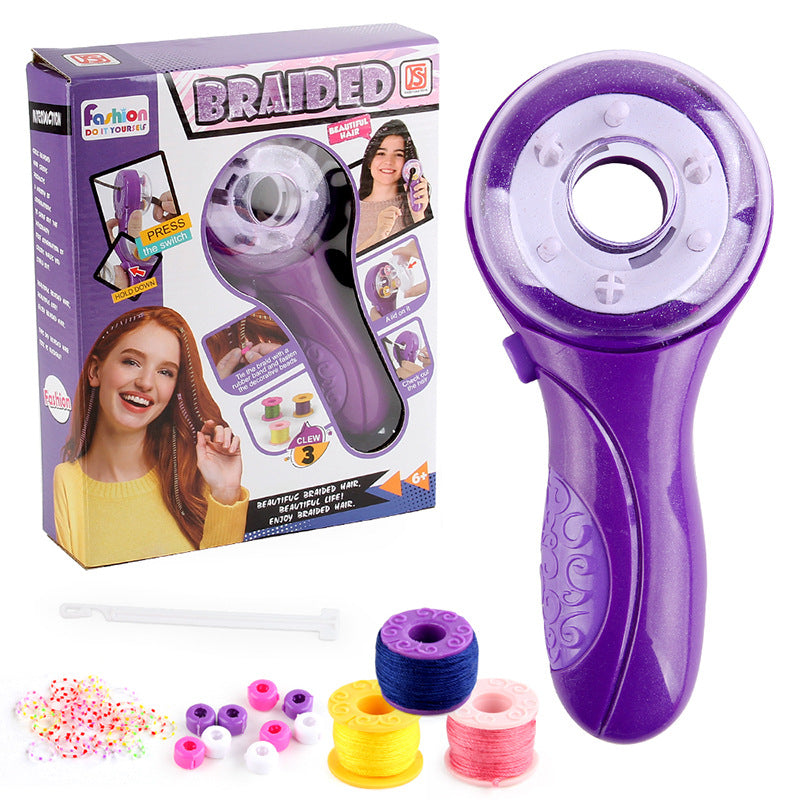 Manufacturers supply girls play house nail drill hair knitting machine toys DIY children's makeup suit gift toys