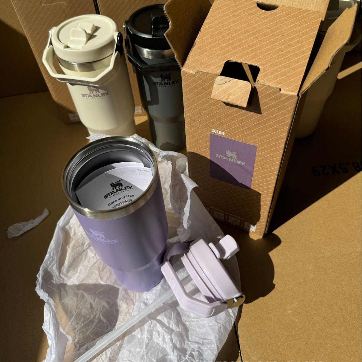 STANLEY STANLEY Thermos Cup 304 Stainless Steel Sealed Straw Cup Portable Outdoor Travel Car Cup