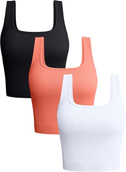 Women's Solid Color Sexy Sports Running Fitness Yoga Vest Comfortable Cross-border Foreign Trade Top for Ladies