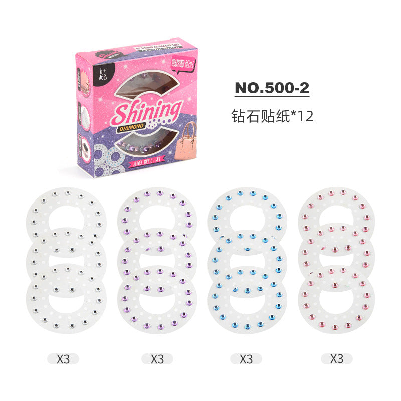 Manufacturers supply girls play house nail drill hair knitting machine toys DIY children's makeup suit gift toys