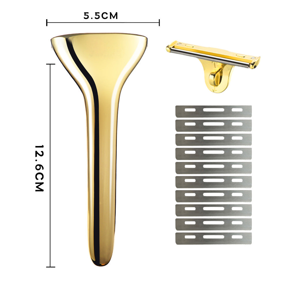 Manual Razor, Old-Fashioned Manual Razor, Zinc Alloy Shaving Razor, Cross-Border Wholesale for Men and Women