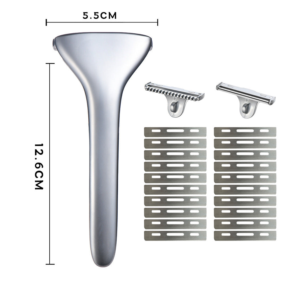Manual Razor, Old-Fashioned Manual Razor, Zinc Alloy Shaving Razor, Cross-Border Wholesale for Men and Women
