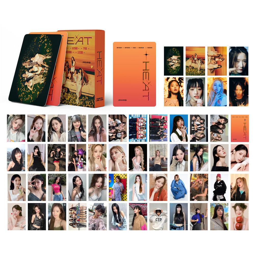 KPOP Integrated Korean Photo Card SK Lomo 55 Boxed DIY Collection IVE Assistance