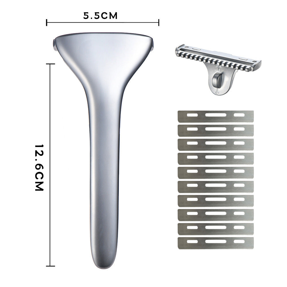 Manual Razor, Old-Fashioned Manual Razor, Zinc Alloy Shaving Razor, Cross-Border Wholesale for Men and Women
