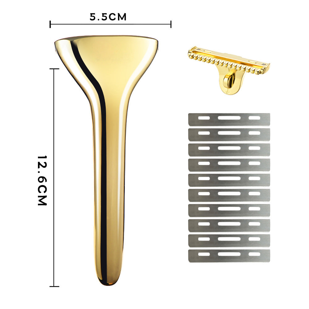 Manual Razor, Old-Fashioned Manual Razor, Zinc Alloy Shaving Razor, Cross-Border Wholesale for Men and Women