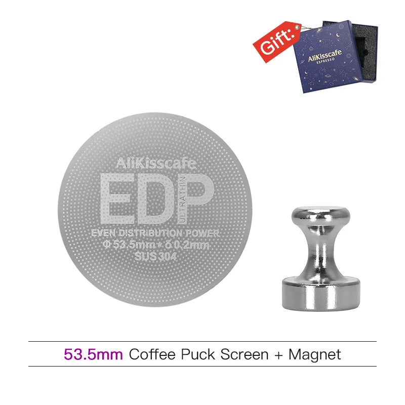 Alikisscafe Coffee Puck Screen 0.2mm Espresso Filter 51mm 53.5mm 58.5mm For Delonghi Breville Portafilter Accessory Barista Tool