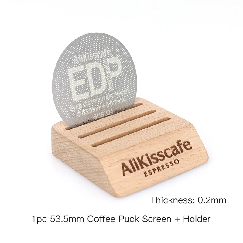 Alikisscafe Coffee Puck Screen 0.2mm Espresso Filter 51mm 53.5mm 58.5mm For Delonghi Breville Portafilter Accessory Barista Tool